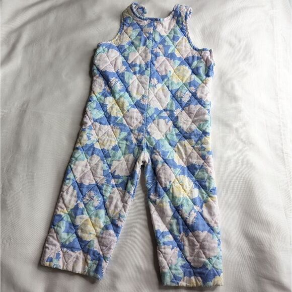 Vintage Floral Baby One Piece Quilted Jumper - Picture 6 of 9